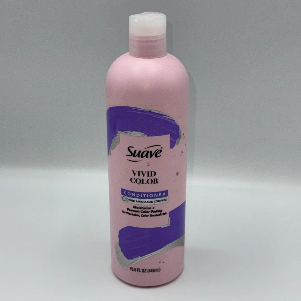 Suave Vivid Color Shampoo & Conditioner Sulfate Free & Amino Acid Complex Pink